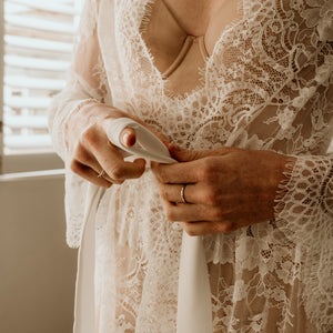 Lace Bridal Robe