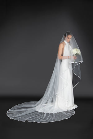 Ribbon Edge Veil